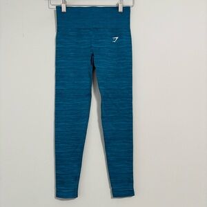 Gymshark Aqua Blue Seamless Athletic Leggings